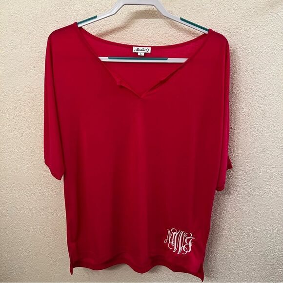 Red Ladies Top by Jordann (Size Large) - Picture 1 of 5